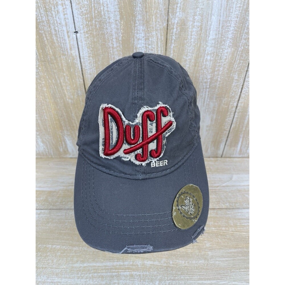 Simpsons Duff Bottle Cap Opener Hat Universal Studios Adjustable Band